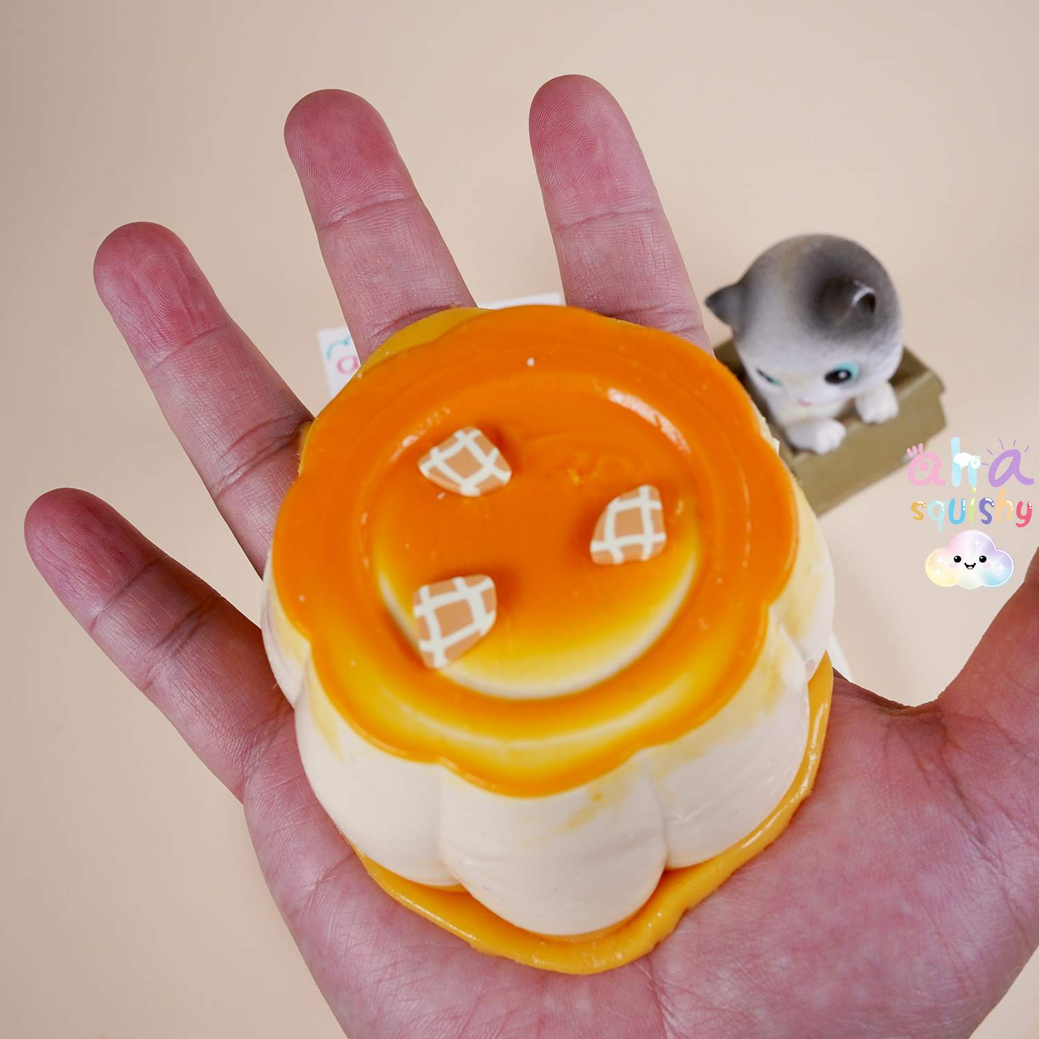 Caramel-pudding-squishy-stress-relief-toy